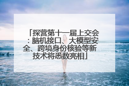 探营第十一届上交会：脑机接口、大模型安全、跨境身份核验等新技术将悉数亮相