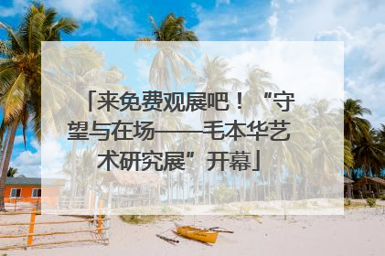 来免费观展吧！“守望与在场——毛本华艺术研究展”开幕