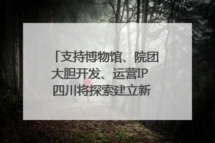 支持博物馆、院团大胆开发、运营IP 四川将探索建立新的收入分配激励机制｜新闻发布最前线