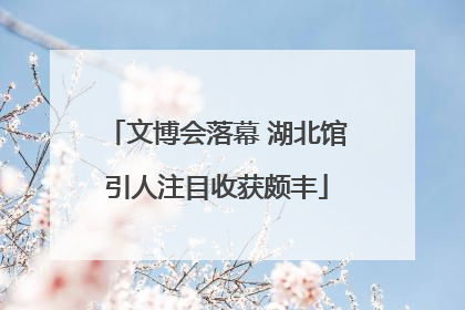 文博会落幕 湖北馆引人注目收获颇丰