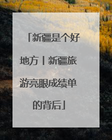 新疆是个好地方丨新疆旅游亮眼成绩单的背后