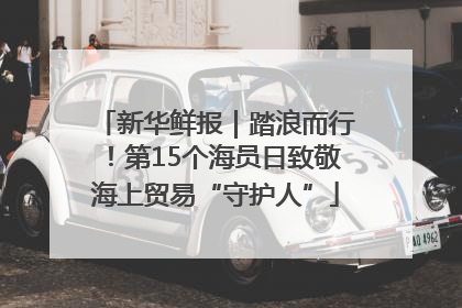 新华鲜报｜踏浪而行！第15个海员日致敬海上贸易“守护人”