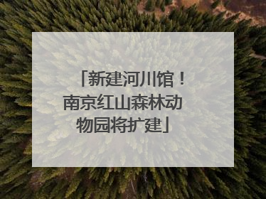 新建河川馆！南京红山森林动物园将扩建