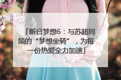 新日梦想6：与苏超同频的“梦想坐骑”，为每一份热爱全力加速