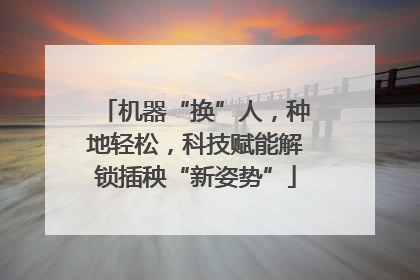 机器“换”人，种地轻松，科技赋能解锁插秧“新姿势”