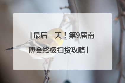 最后一天！第9届南博会终极扫货攻略