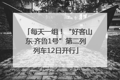 每天一组！“好客山东·齐鲁1号”第二列列车12日开行