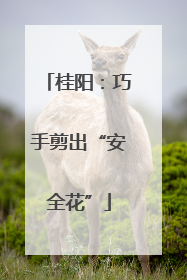 桂阳：巧手剪出“安全花”