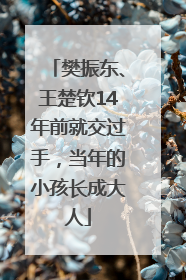 樊振东、王楚钦14年前就交过手，当年的小孩长成大人