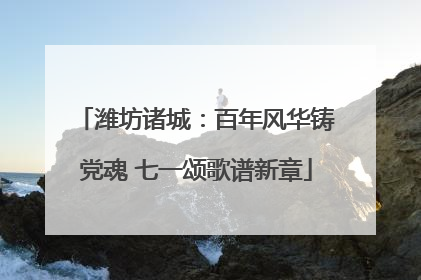 潍坊诸城：百年风华铸党魂 七一颂歌谱新章