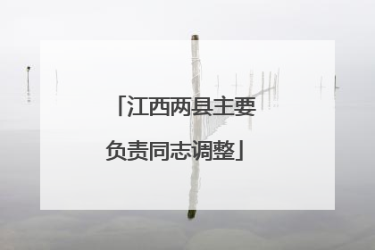 江西两县主要负责同志调整