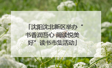 沈阳沈北新区举办“书香润吾心 阅读悦美好”读书市集活动