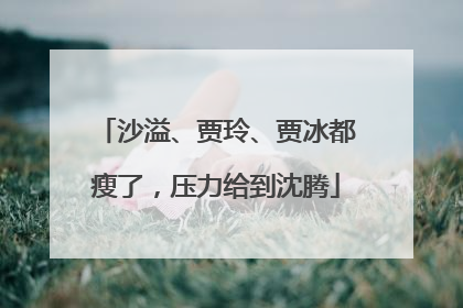 沙溢、贾玲、贾冰都瘦了，压力给到沈腾
