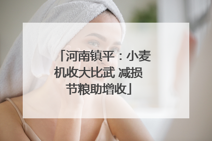 河南镇平：小麦机收大比武 减损节粮助增收