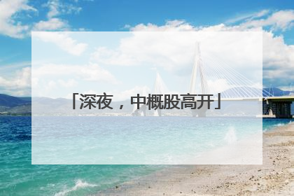 深夜，中概股高开