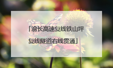 渝长高速复线铁山坪复线隧道右线贯通