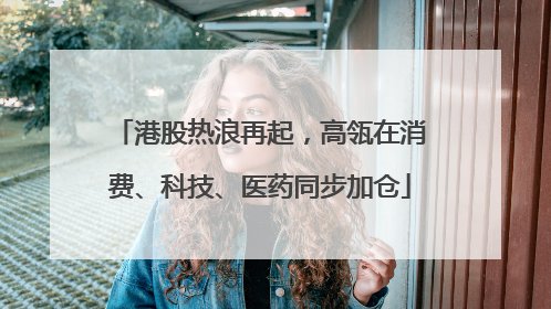 港股热浪再起，高瓴在消费、科技、医药同步加仓