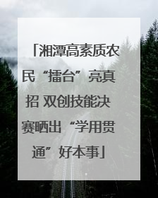 湘潭高素质农民“擂台”亮真招 双创技能决赛晒出“学用贯通”好本事