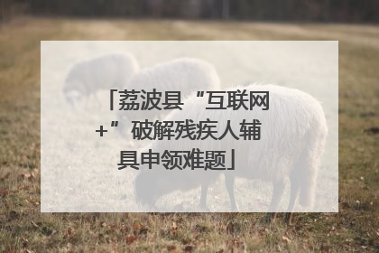 荔波县“互联网+”破解残疾人辅具申领难题