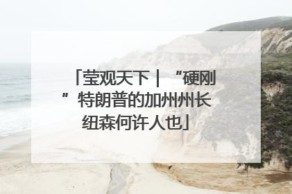 莹观天下｜“硬刚”特朗普的加州州长纽森何许人也