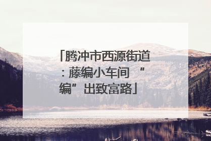 腾冲市西源街道：藤编小车间 “编”出致富路