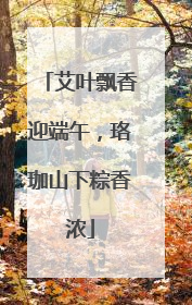 艾叶飘香迎端午，珞珈山下粽香浓