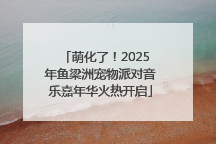 萌化了！2025年鱼梁洲宠物派对音乐嘉年华火热开启