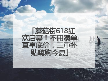蘑菇街618狂欢启幕！不用凑单直享底价，三重补贴嗨购今夏