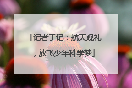记者手记：航天观礼，放飞少年科学梦