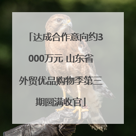 达成合作意向约3000万元 山东省外贸优品购物季第三期圆满收官