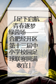 足下启航 青春逐梦绿茵场——合肥经开区第十三届中小学校园足球联赛圆满收官