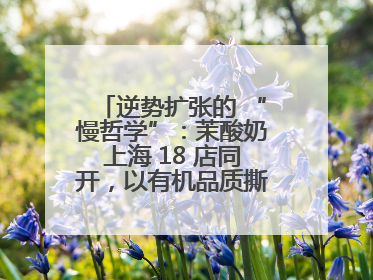逆势扩张的 “慢哲学”：茉酸奶上海 18 店同开，以有机品质撕开内卷红海