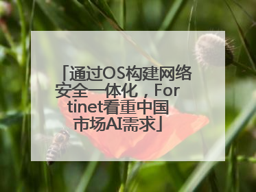 通过OS构建网络安全一体化，Fortinet看重中国市场AI需求