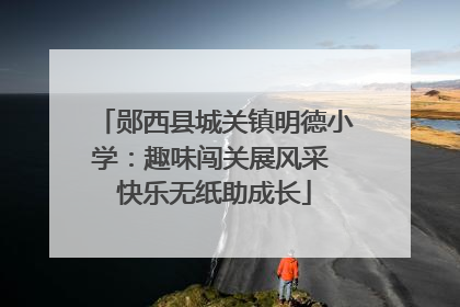 郧西县城关镇明德小学：趣味闯关展风采 快乐无纸助成长