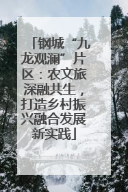 钢城“九龙观澜”片区：农文旅深融共生，打造乡村振兴融合发展新实践