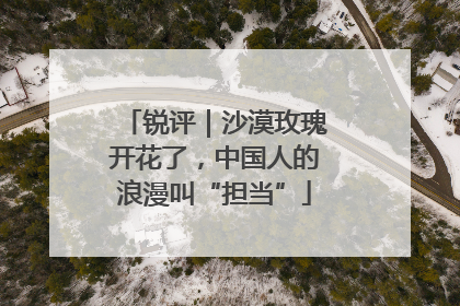 锐评｜沙漠玫瑰开花了，中国人的浪漫叫“担当”