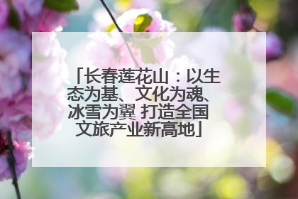 长春莲花山：以生态为基、文化为魂、冰雪为翼 打造全国文旅产业新高地