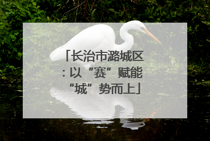 长治市潞城区：以“赛”赋能“城”势而上