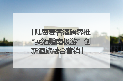 陆贾麦香酒跨界推“买酒赠南极游”创新酒旅融合营销