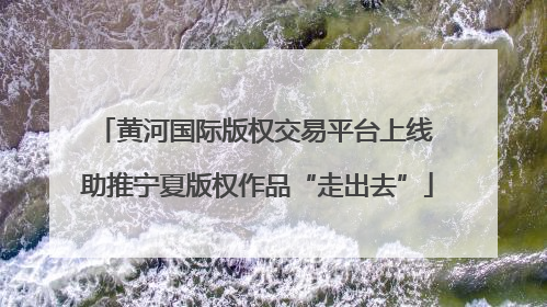 黄河国际版权交易平台上线 助推宁夏版权作品“走出去”