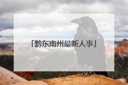 黔东南州最新人事
