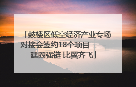 鼓楼区低空经济产业专场对接会签约18个项目——建圈强链 比翼齐飞