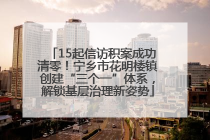 15起信访积案成功清零！宁乡市花明楼镇创建“三个一”体系，解锁基层治理新姿势