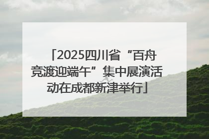 2025四川省“百舟竞渡迎端午”集中展演活动在成都新津举行