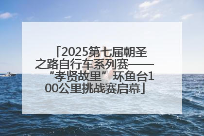 2025第七届朝圣之路自行车系列赛——“孝贤故里”环鱼台100公里挑战赛启幕