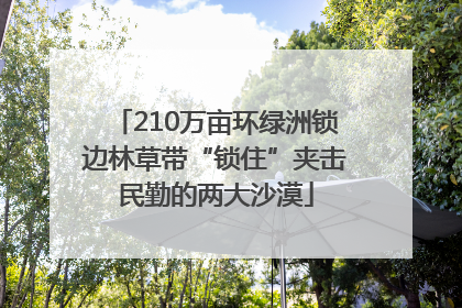 210万亩环绿洲锁边林草带“锁住”夹击民勤的两大沙漠